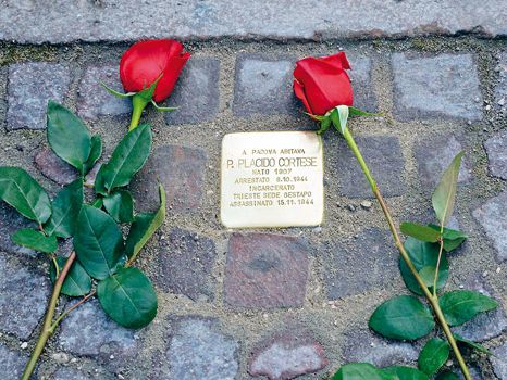 Stolperstein P. Placido Cortese, Marco Sevarin / Archiv MSA